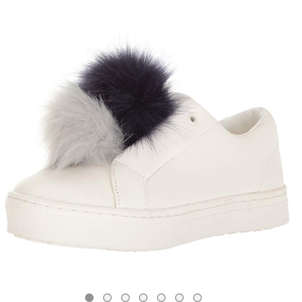 Sam Edelman Leya Faux Fur Laceless Sneaker - Picture 2 of 8